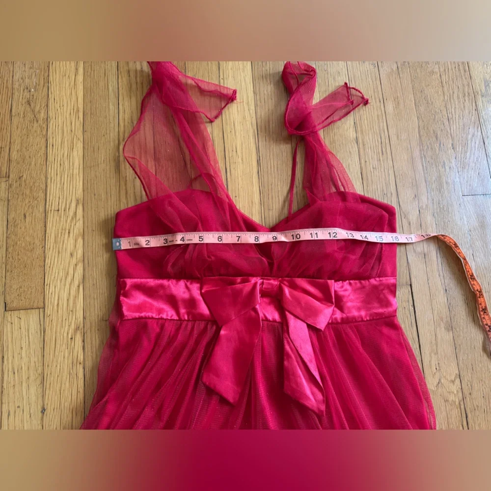 Y2K Vintage Red Babydoll Dress